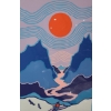 Image 3 : "The Eagles", Artist: Ted Harrison, 136/150, Serigraph Framed Under Glass 23.5 X 32.5 