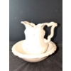 Image 2 : Milk Glass Wash Basin with Pitcher