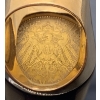 Image 5 : Stunning Vintage 750 (18k) Men's Gold Ring w/ Coin (1989 German 20 Mark Gold Coin), Weighs 17.6g 
