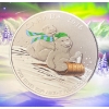 Image 1 : 2016 Royal Canadian Mint $25 "Winter Fun" Fine Silver Coin 7.96 Grams