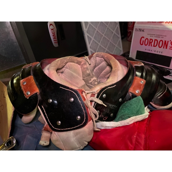 vintage hockey gear and sticks 