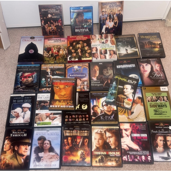 Bundle Of DVDs  Ratatouille, Dead Like Me, Brothers & Sisters Seasons, Sideways, Final Cut, K-Pax & 