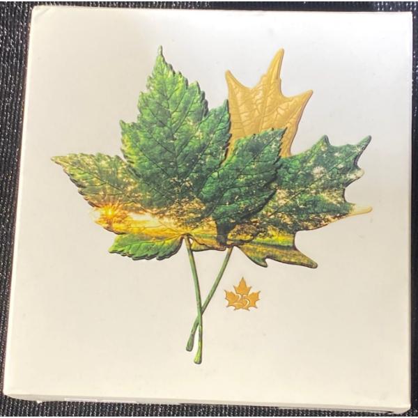 2021 $20 Fine Silver Coin-Iconic Maple Leafs