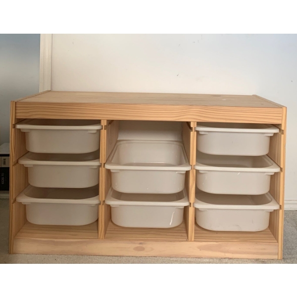 8 Drawer Wood Organizer 40x20x21