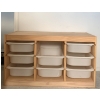 Image 1 : 8 Drawer Wood Organizer 40x20x21