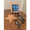 Image 1 : Coastal Collection: Nautical Shadow Box, Seahorses, and Giant Starfish