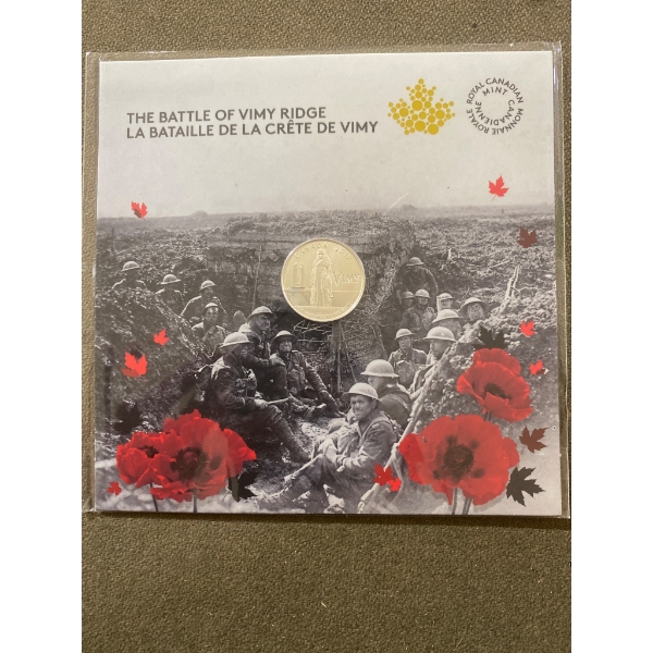 2017 $3 Fine Silver Coin: 100th Anniversary of the Battle of Vimy Ridge