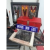 Image 1 : Lot: Metal Street Sign, Decorative Birds, Lantern, and Framed Text Panels