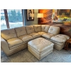 Image 1 : Beautiful Italian leather sectional  and amazing shape soft leather no scratches and barely any ware