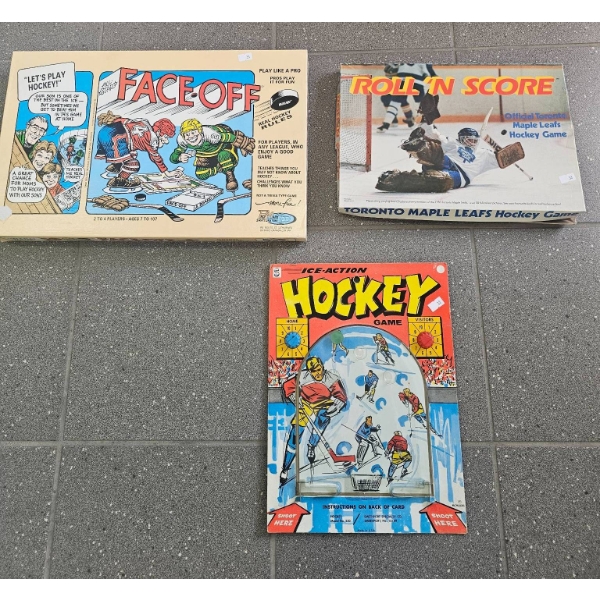 Vintage Hockey Games and Toys