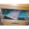 Image 8 : Wooden China Cabinet w/ Lockable Doors, Glass Display Cabinet Doors and Storage 80 W, 19 D, 77 T 