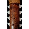 Image 3 : Hawaiian Art Piece with 8 Genuine Shark Teeth and Feather Accents, 29 Inches Tall