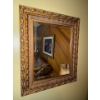 Image 4 : Wall Mirror In Ornate Bronze Gilt Frame (x2) 22x26