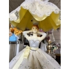 Image 3 : vintage 1950s boudoir lamp, vintage-style glass hobnail jar, vintage ivory GTE Automatic Electric ro