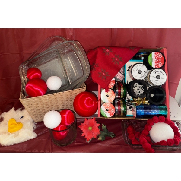 Holiday Essentials - Gift Ribbon Rolls Serving Ware Decorations Ornaments & More