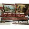 Image 1 : Home Decor Lot: Framed Prints, Signs, Spindle, Hardware