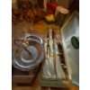 Image 4 : Vintage Kitchenware Trove - Glasses, Trays, Knife Set, Decor, Cups & More 