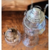 Image 2 : Two Vintage Glass Oil Lamp Bases (No Chimneys Included) 5 T and 10 T 