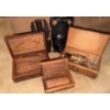 Image 2 : Wooden Carvings: Mask 6.5 x 10 and Figure 4.5 x 10 and Boxes: 5 X 2, 9.5 X 6, 6.5 X 3.5, 9 X 6