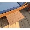 Image 7 : Safavieh Outdoor Lounge Chair w/ Cushion 79 w, 14 h (When Flat) 27 d (1) w/ Side Tray