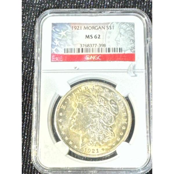 MS 62 1921 Silver Morgan Dollar