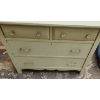Image 2 : Antique Painted Wooden Dresser w/ 4 Drawers (Keys NOT Included) 34 W, 18 D, 28 T