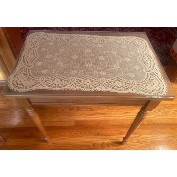 Two Small Side Tables-Solid Oak  23"x 19"x 21"tall X2