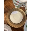 Image 9 : Vintage tea set in the Giengarry Thistle pattern produced by EB Foley. One large serving plate, Six 