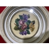 Image 3 : Needlepoint Cross Stitch Pieces, 1970 (Diameter 4.5" Inches Before Frame)