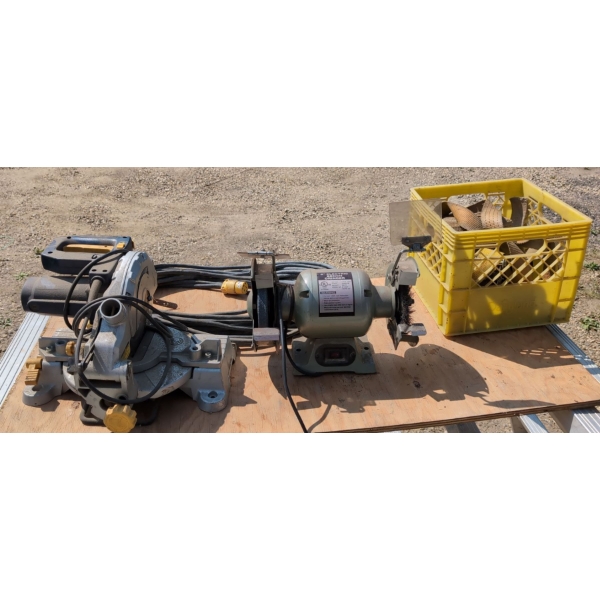 Mastercraft Hawkeye Laser  Saw, 6" Electric Bench Griner  E176989, Belts 