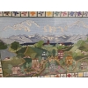 Image 2 : Framed Under Glass Needlepoint.  Mountain Village 26 1/2 w 18 h