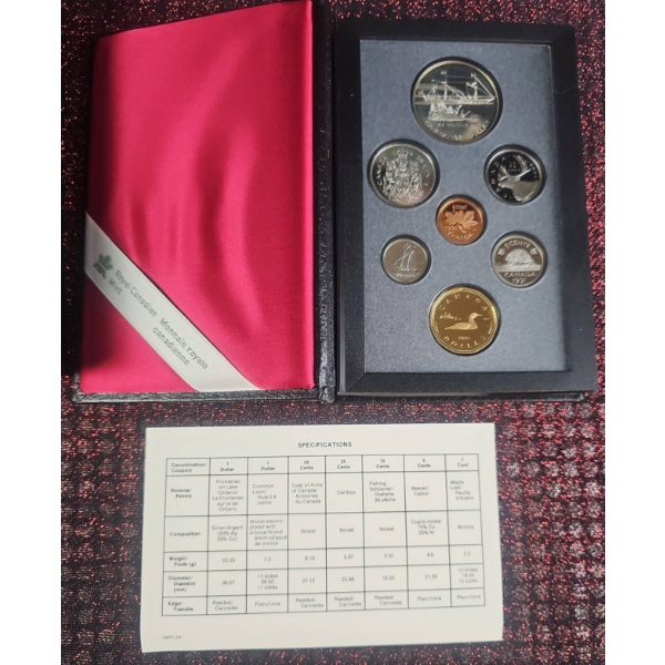 1991 Canada Proof Double Dollar Coin Set