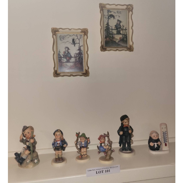 Hummel Figurines and Wall Art Lot