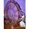 Image 2 : Jeanette Glass Co Pink Depression Glass Cherry Blossom Cake Plate & Matching Jug