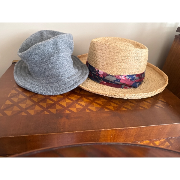 Hats: Betmar Straw Hat and Pendleton Wool Bucket Hat