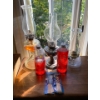 Image 1 : Set of 3 Oil Lamps With Lamp Oil and Extra Wicks
