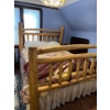 Image 3 :  Log hand made Queen size bed with head board footboard and side rails (mattress box sprig Not Inc)