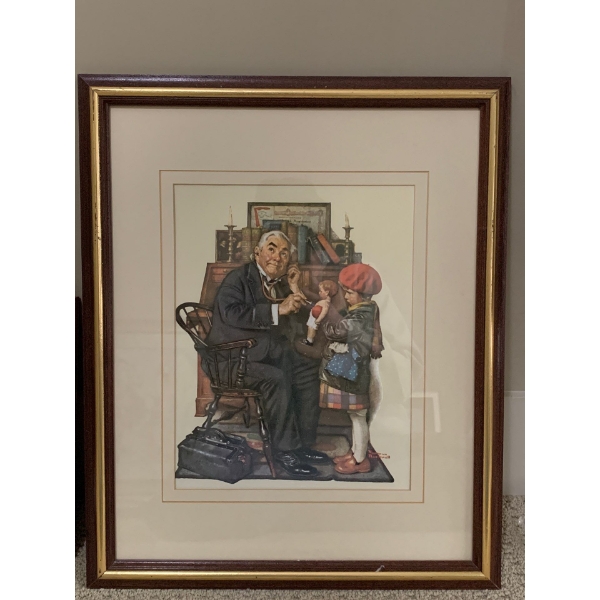 'Doctor & The Doll' Norman Rockwell Print Art 21x28