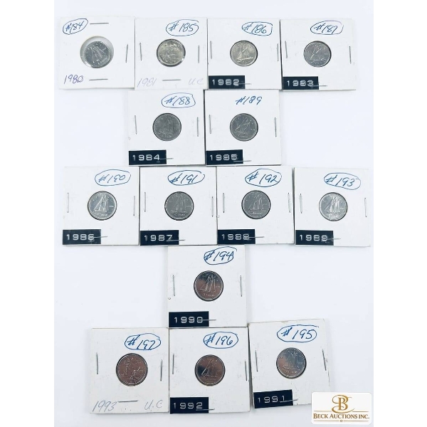 Coin Collection 1980 to 1993