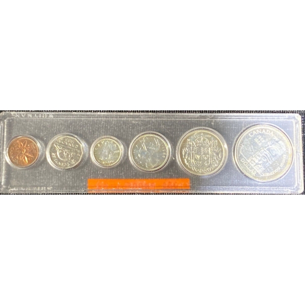 1958 Canadian Uncirculated Silver Coin Set