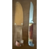 Image 5 : Fixed Blade Hunting Knife w/ Genuine Leather Belt Sheith Faux German Banknotes & More
