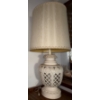 Image 1 : Vintage XL Porcelain Lattice Lamp 41T