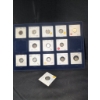 Image 3 : 14 Pre 1966 Silver Coins In Protective Holders & Velvet Organizer