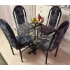 Image 2 : Vintage 5 Piece Dinette Set w/ Bowl Of Decorative Faux Fruits 