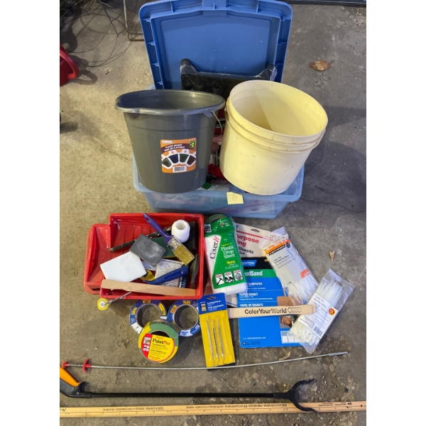 Painter Pack-- Paint Supplies for Any Artist  Sanding Blocks, Rollers, Brushes, Sandpaper, Stir Stix