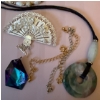 Image 4 : Stamped 925 Fan Broach w/  Assortment of Vintage Fashion Jewellery