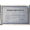 Image 1 : Vintage Stock Certificate (1985, Amalgamated Mining Western Ltd.) #1