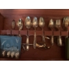 Image 4 : Community Silver Plate Cutlery Set in Wooden Case 