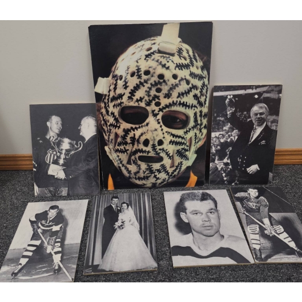 Vintage Hockey Photographs Including Player and Game Moments
