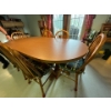 Image 3 : Beautiful farm style kitchen table with eight chairs custom-made top with melamine prevent scratches